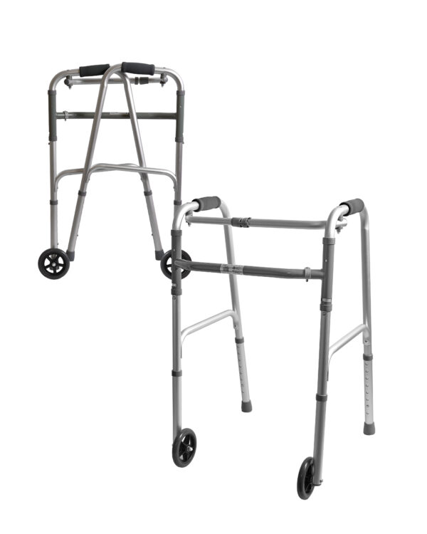 andador con ruedas plegable